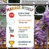2D Flat, 1pc "Manage Myself" Calm Down Corner Aluminum Sign - Classroom Behavior Wall Decor Classroom Decor, Calm Down Corner, School Counselor