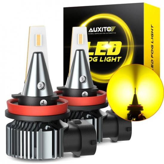 AUXITO Yellow Golden LED Fog Driving Light H11 H16 H8 Super Bright 3000K CANBUS