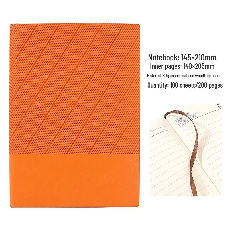 

Twill Soft Leather Notebook Gift Set with Customizable Logo
