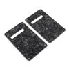 2Pcs Electric Guitar Backplate Guitar Cavity Cover Plate Pickguard PVC for Replacement Black