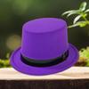 Plastic Top Hat with Fluorescent Color for Themed Parties Costume Accessories Hat Headwear Music Festival Props Fedoras
