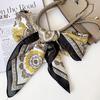 Scarf with print, women' synthetic silk, gift scarf, 70x70