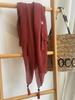 New Spring and Autumn Style Hanging Solid Color Scarf for Women's Literary Retro Versatile Shawl Thin Decorative Scarf Neck Fen