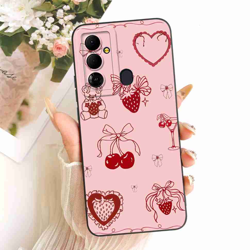 For Tecno Pop 6 Go BE6j Case Simple Style Silicone Shockproof Back Cover Coque For Tecno Pop6 Go POP 6 GO Phone Bumper Shell