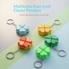 1Pcs 3D Printing Decompression Press Four Leaf Clover Key Chain Pendant Creative Fingertip Toy Bag Ornaments Party Favors