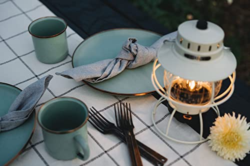 BAREBONES Enamel Cups, Set of 2 [Official Japanese Distributor] (Enamel Cups, Mint Green)