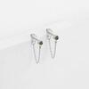 eManco Tassel Colorfast Rhinestone Earrings - European & American Light Luxury, Personalized & Versatile Studs