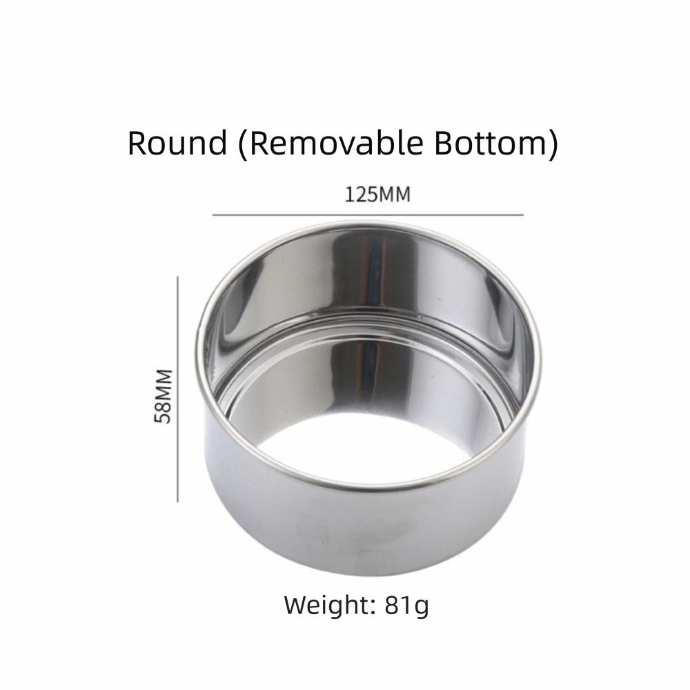 Creative DIY Baking Pan Mold Rectangular/Round Stainless Steel Bread Baking Pan Non-stick Baking Mould Baking Tool