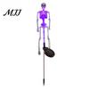 Solar Powered Path Lighting 3D Skeleton Halloween Garden Lamp, Spooky Human Pathway Glowing Lawn Ornaments for Parties Lights, Waterproof Resin