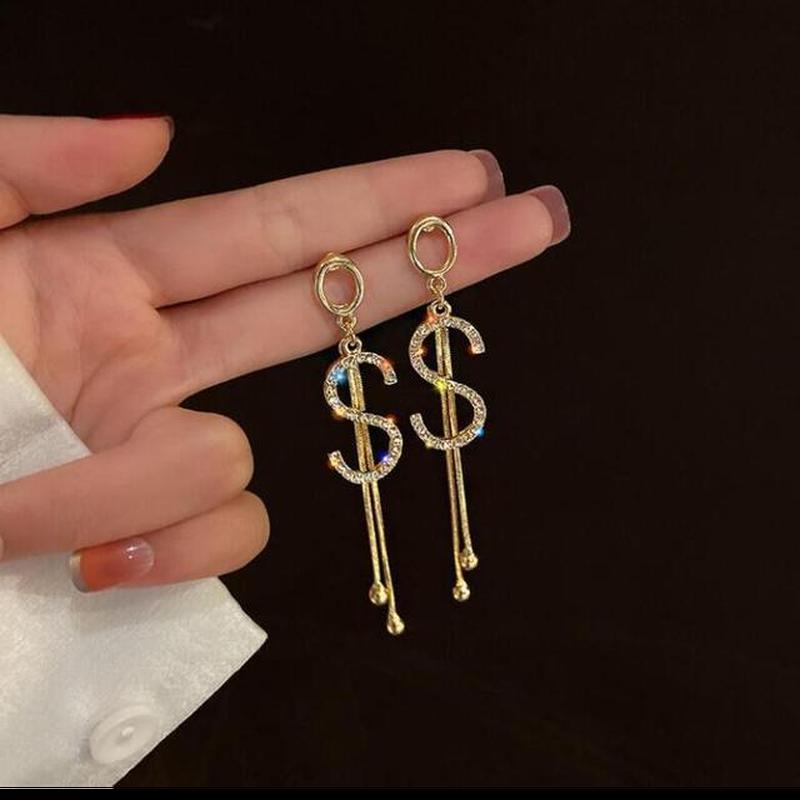 Luxus Mode Großen Buchstaben G Schmuck Ohrringe GG Charmante Tropfen Ohrringe Für Weibliche Designer Party Hochzeit