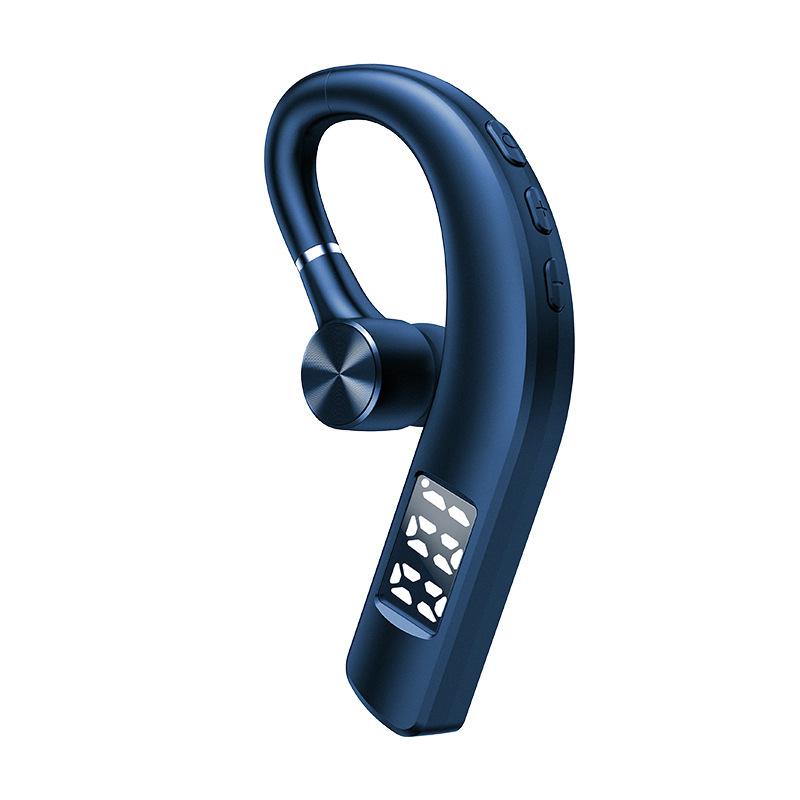 F19 Wireless Bluetooth Ear-Hook Sport Earphone with Noise Cancellation & Digital Display, Single Ear, 5.2