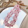 1Pcs Anti-Loss Key Wrist Strap Fashion Dopamine Matte Bead Pendant Adjustable Wristband for Shopping Dating