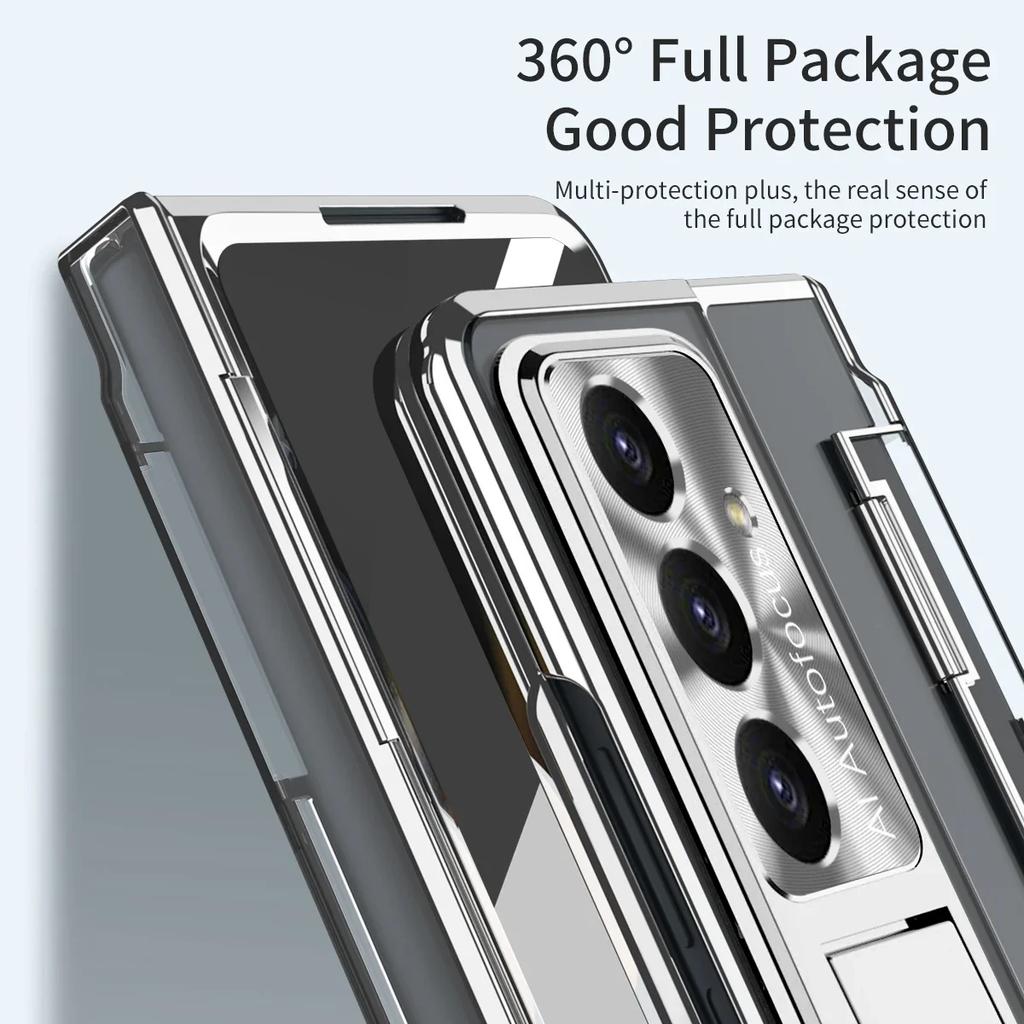 with Screen Protector Phone Case for Samsung Galaxy Z Fold 7 6 5 4 3 Fold6 Fold5 Hinge Protection Cover