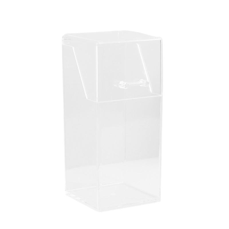 

Clear Cosmetic Organizers Box With Cover for Cosmetics Brushes Nails Art Tools Clear Acrylic Compact Storage Case