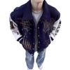 Unisex Vintage Letter Embroidery Baseball Jacket: Loose Fit for Spring & Autumn