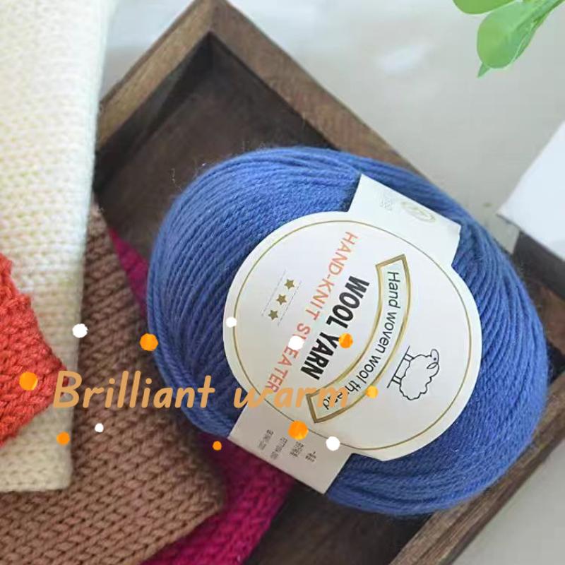 10pc=500g 3mm Medium Coarse Wool Thread Hand Crochet DIY Craft Sweater Hat Doll Bag Needle  Thread Soft Warm Skin Friendly