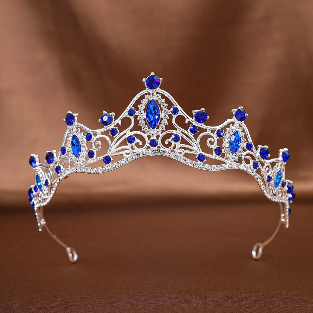 Bridal Crown Tiara Wedding Dress Accessories Headband Princess Birthday Stage Luxurious Crown Rhinestone Hair Accessories