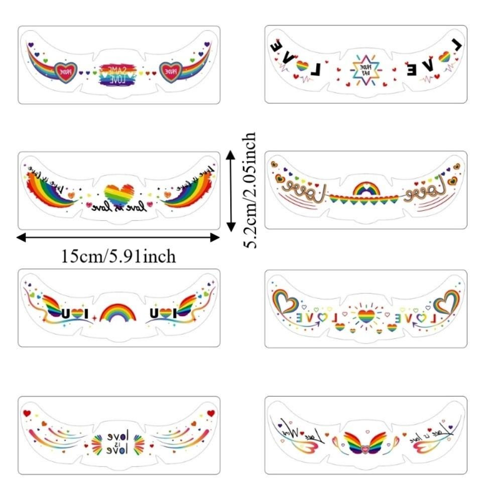 Waterproof Rainbow Freckles Face Tattoo Facial Art Makeup Stickers  Pride Month