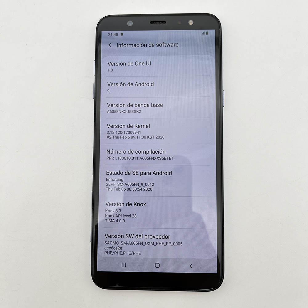 95% jauns Atjaunots Samsung Galaxy A6+ (2018. gads) A605F mobilais tālrunis Galaxy A9 Star Lite 3GB RAM 32GB ROM