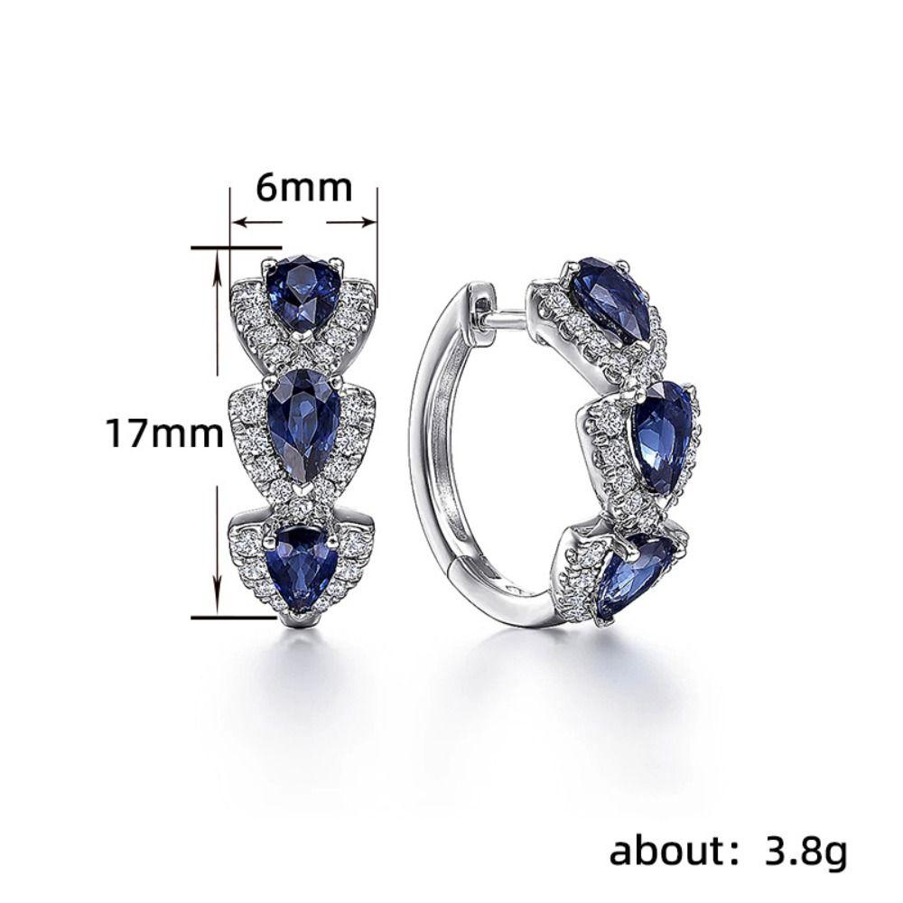 Elegant Hoop Earrings Rhinestone Drop Earrings Fashion Stud Earrings