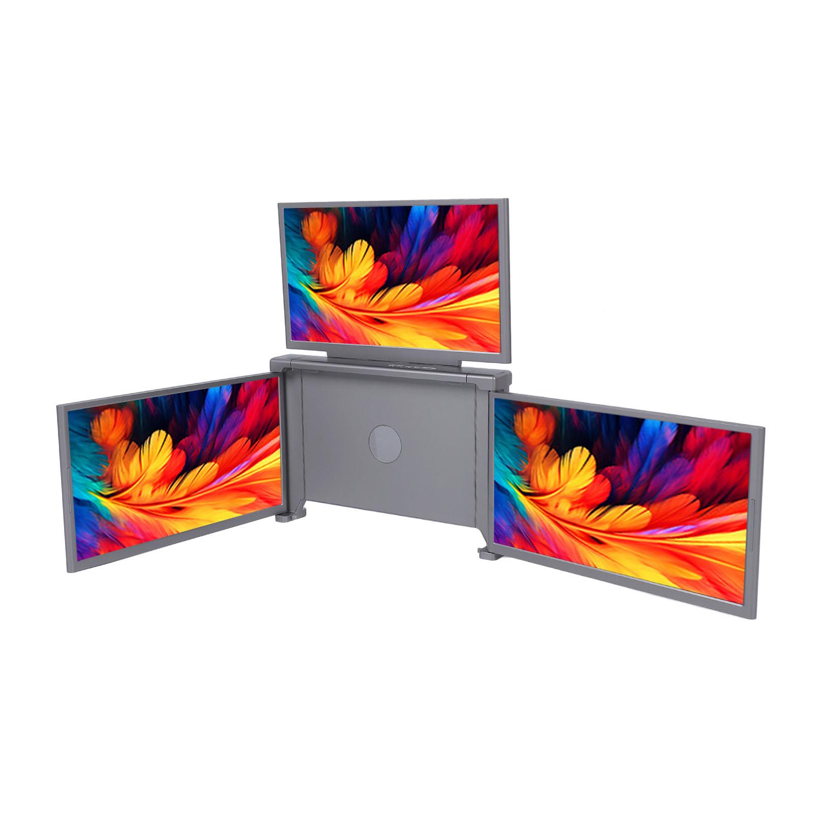 

Ноутбук 3 Экранный Расширитель 14 Дюймов 1920x1080 IPS Вращающийся Ноутбук Тройной Портативный Дисплей для OS X AU PLUG