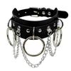 1 Stück Süß Kühl Cosplay Nieten Stern Punk Rock Gothic Damen Halsband Pu Leder Dorn Hip Hop Bondage Choker Schmuck