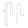 Silver hanging earrings, 925 silver