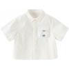 DAVE & BELLA Witte Korte Mouw Katoenen Shirt voor Jongens