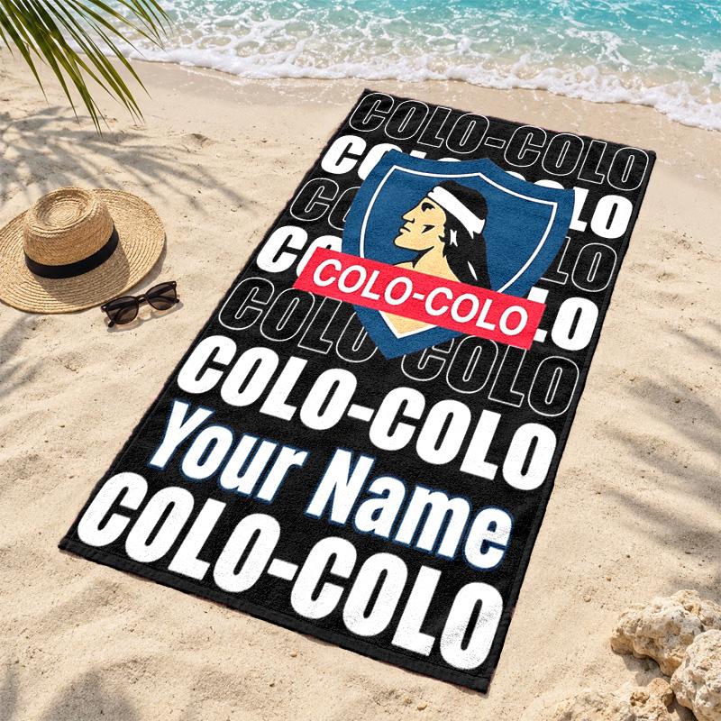 Colo-colo Custom Name Beach towels also serve as bath towels summer essential a musthave for the outdoors the beach and the pool