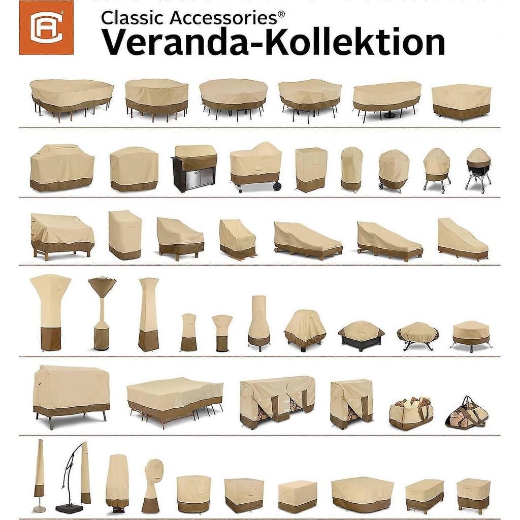 2025 Latest Model  Veranda Water-Resistant 45.5 Inch Patio Cushion and Cover
