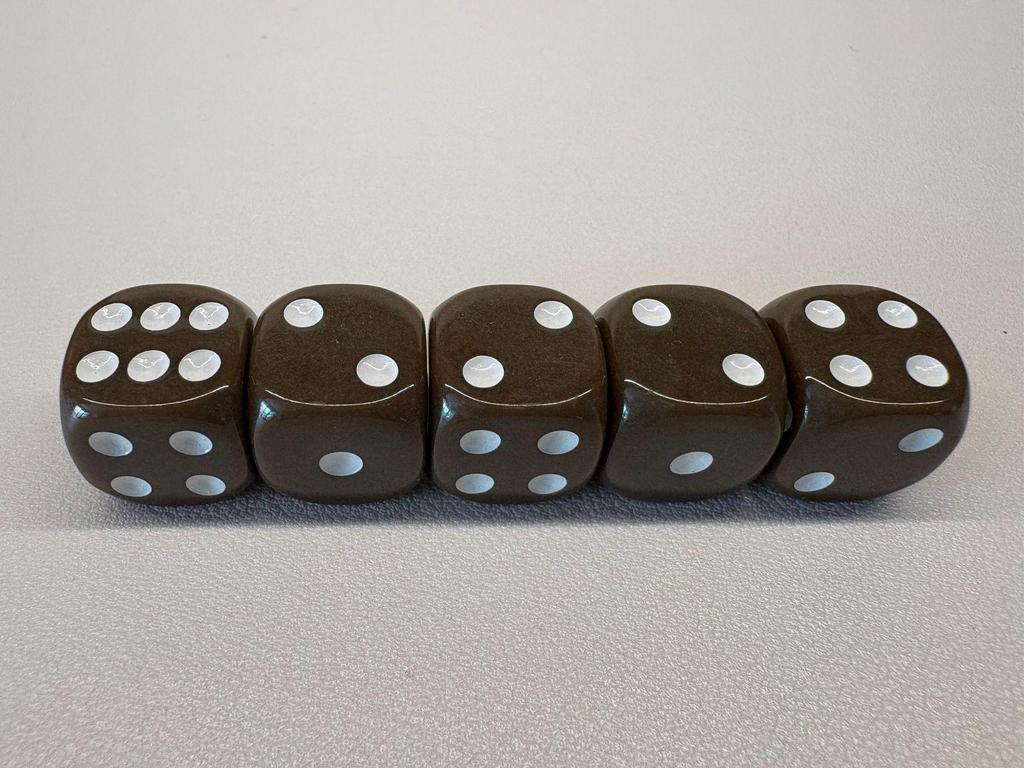 14mm Round-Corner Acrylic Dice Set for RPGs and Teaching