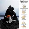 1pc ONE PIECE Skull Flannel Blanket, Soft Skin Friendly with Digital Printing, Various Sizes Available for Family, Friends, Birthday
