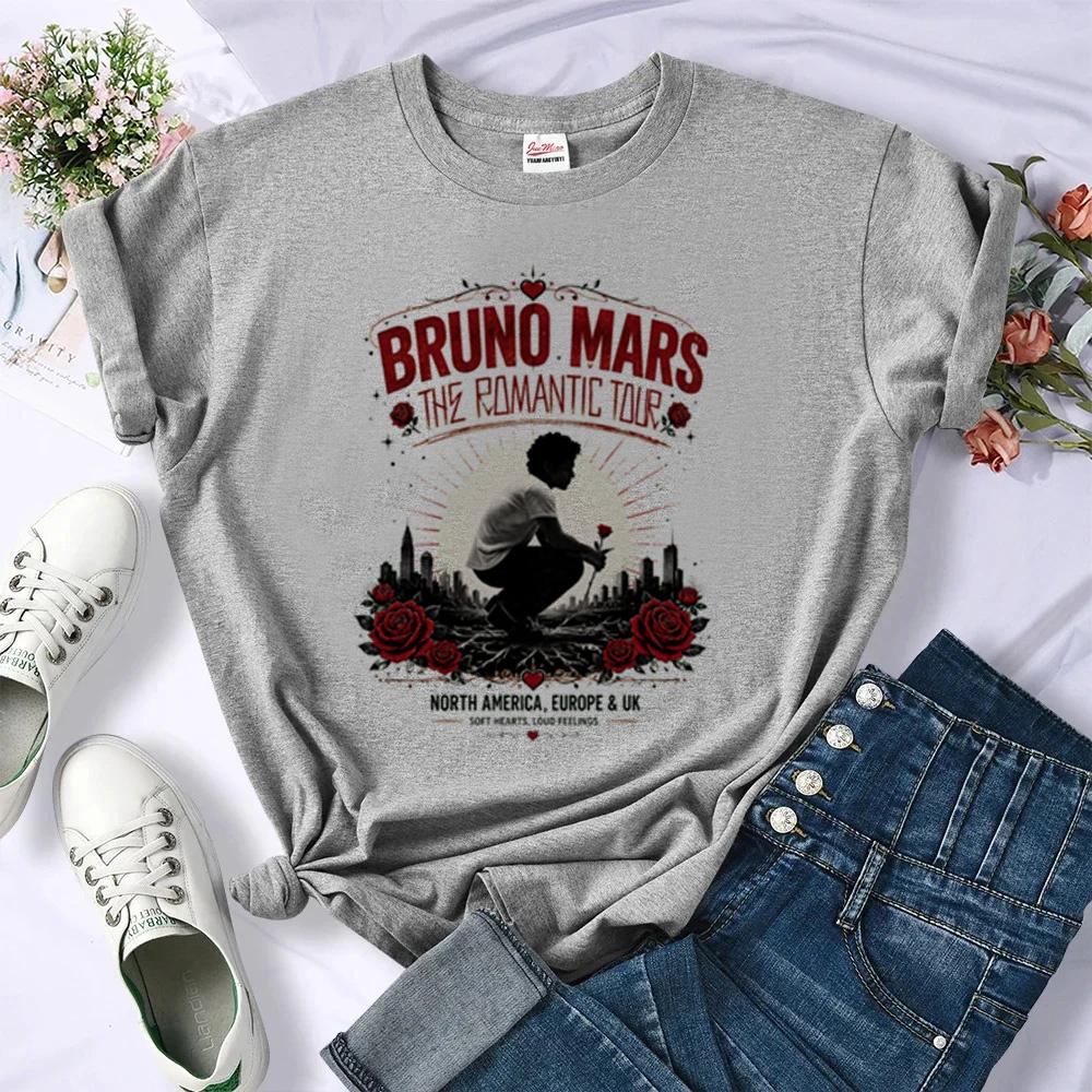 Bruno Mars Shirt Women Kawaii Baddie Funny Top Tees Graphic Party Gyaru