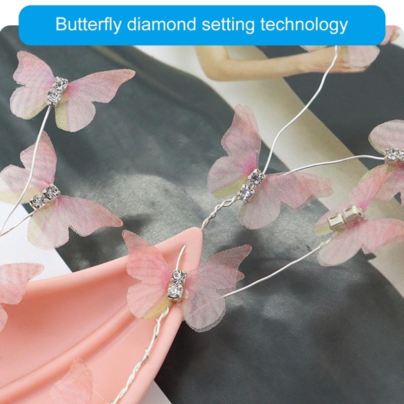 Elfie Uszy Uszy Wróżki Uszy Elfów z Motylem Obce Uszy Spiczaste Uszy na Imprezę Cosplay Uszy