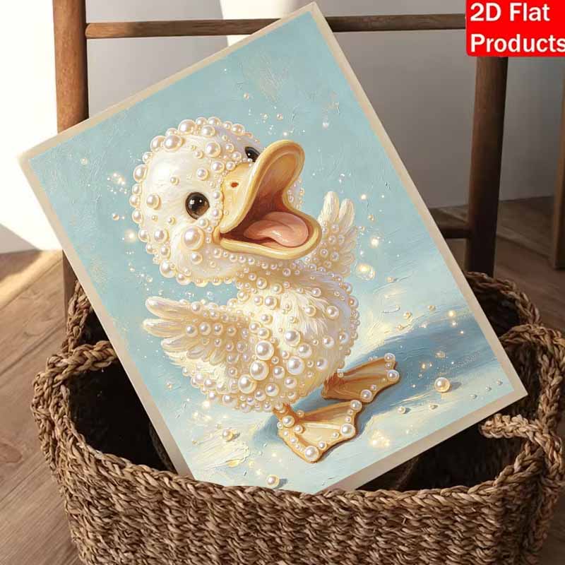 Pearl Painting Kit DIY Cute Duck Animal Art Home Decoration Painting