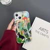 Jungle Art Illustration Snake Cats Sloth Tempered Glass For Iphone 14 13 12 11 Pro Mini XS MAX 14Plus X XS XR Fundas