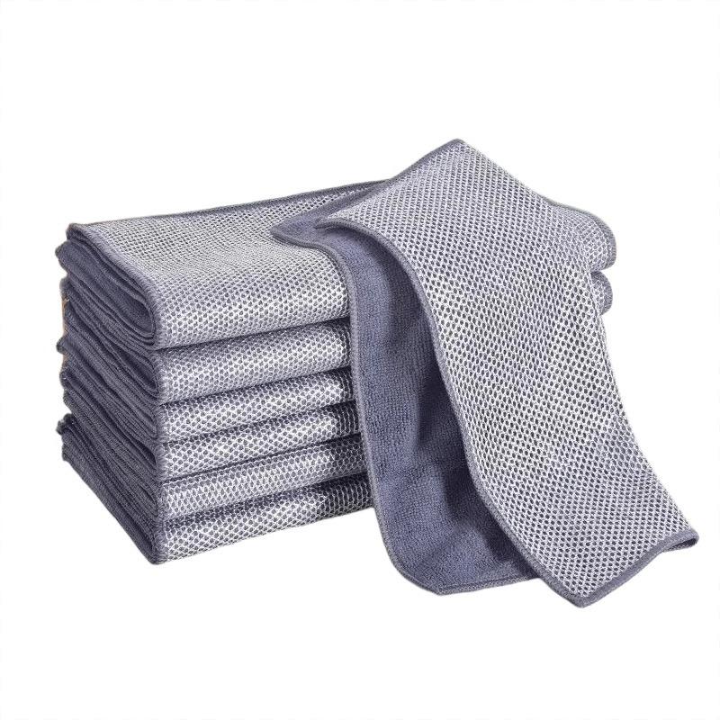 

Ткань с серебряной нитью не оставляет ворсинок с обеих сторон и используется для мытья кастрюль и посуды, не оставляя на них масляных пятен. Double-layer 2 pieces