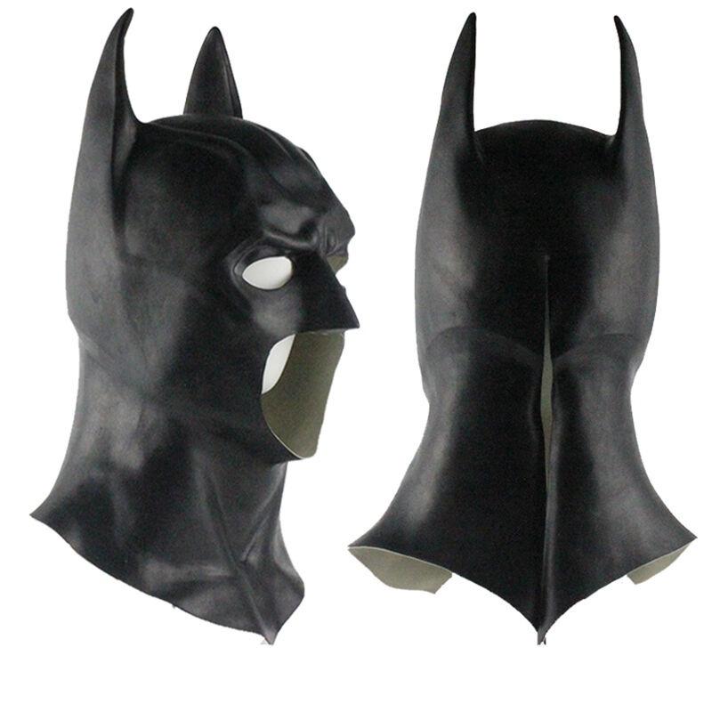 Ultimat Batman Helmask med Huva För Vuxen Cosplay The Dark Knight Rises Halloween Rekvisita