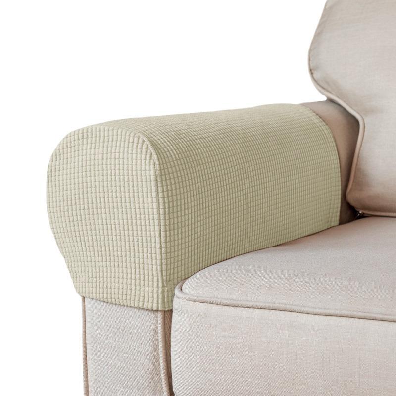 2PCS Luxurious Sofa Armrest Covers Soft and Thick Chair Arm Protectors, Universal Fit,Elastic Armrest Covers