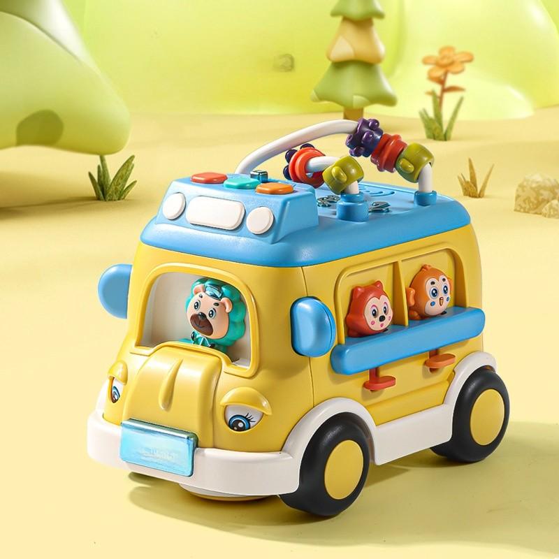 Pädagogisches Spielzeug Kinder Schulbus Elektrisches Bewegliches Spielzeug Für Kleinkinder Und Baby Lernen