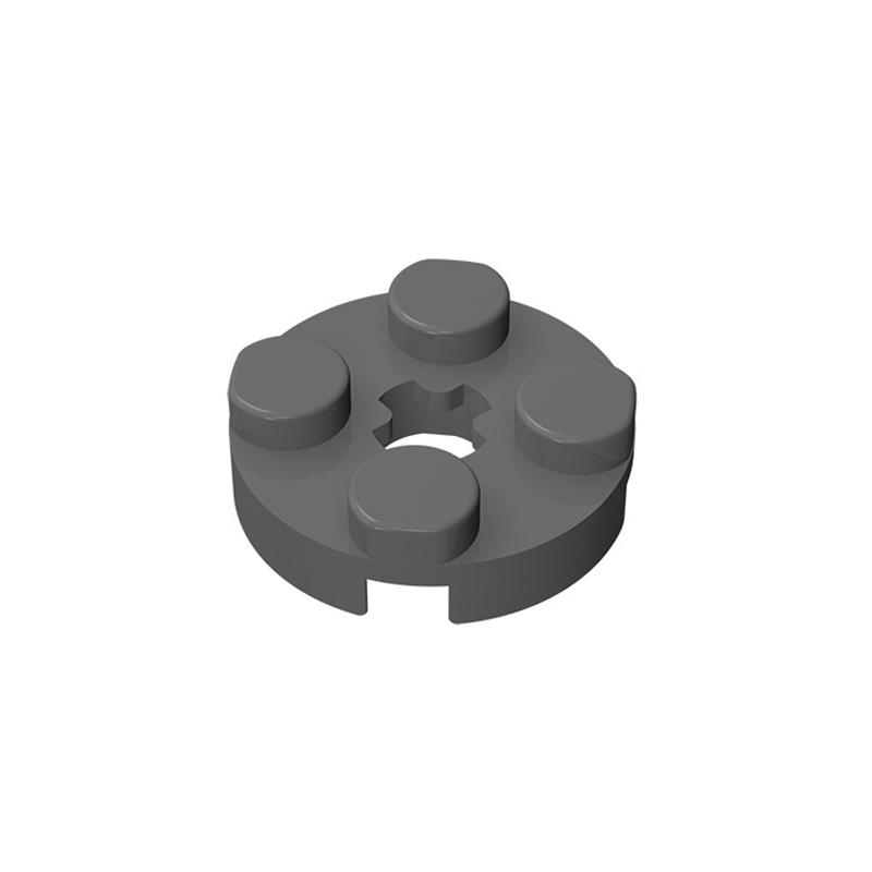 Non-Toxic Moc 10Pcs 4032 Round 2X2 With Axle Hole Building Blocks Kit Plate Bricks Particle Puzzle Idea Diy Toys Children Birthday Gifts