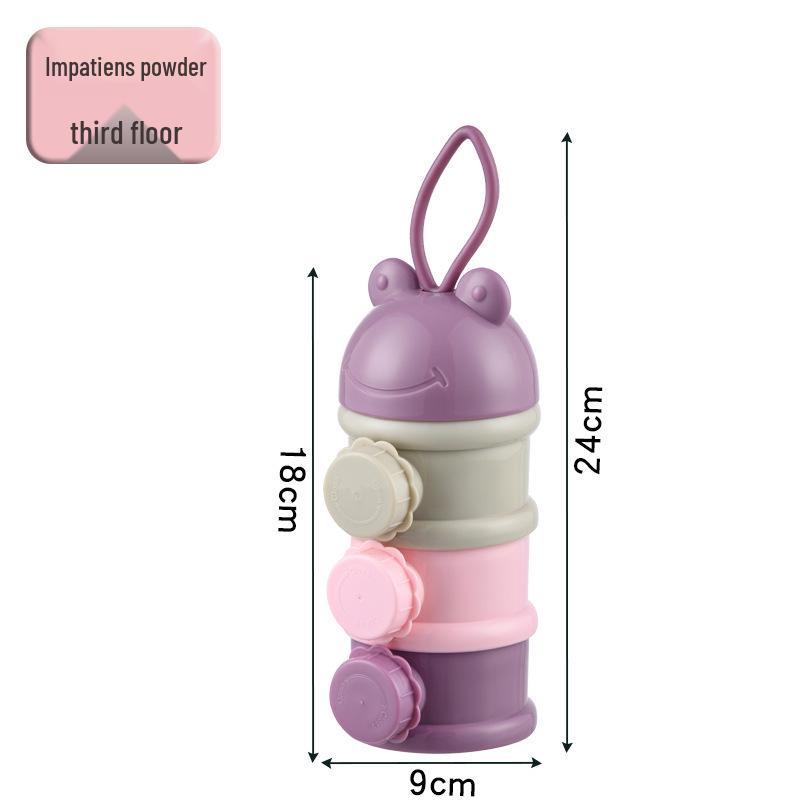Portable Baby Formula and Snack Storage Container, Large Capacity Portioning Box for Infants