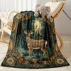 Deer In The Forest flannel,Lightweight,Flannel Blanket,Comfortable Blanket, Sofa Blanket, gift blankets,Holiday gift blanket Blankets