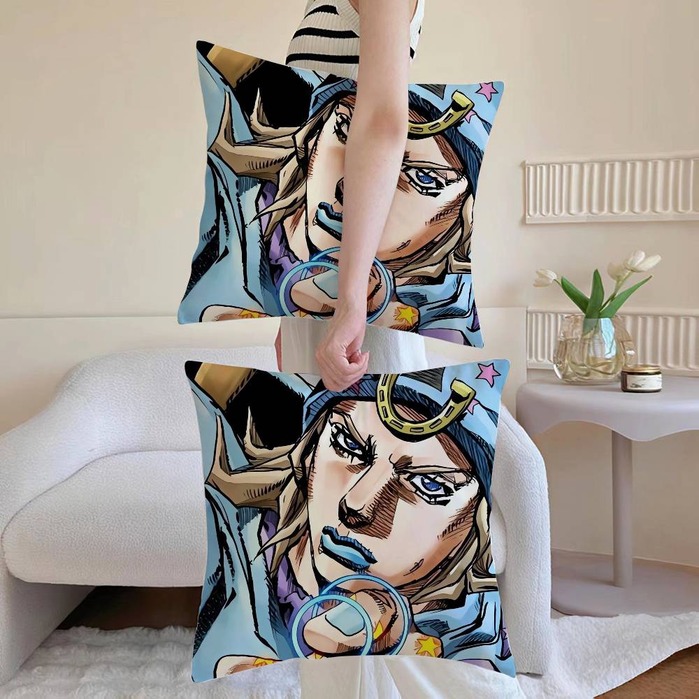 Jonathan Joestar Pillow Case Sofa and Living Room Decorative Cushion Covers Dustproof and Miteproof Invisible Zipper