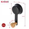 KADAX Hook with Suction Cup for Clothes Steel 2 Kg Black