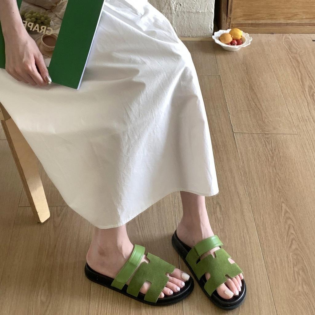 Känslan av att trampa i skit tjock sula kardborreband läder andra farfar tofflor dam sommar slapp stil inte trötta fötter vardagliga strand sandaler