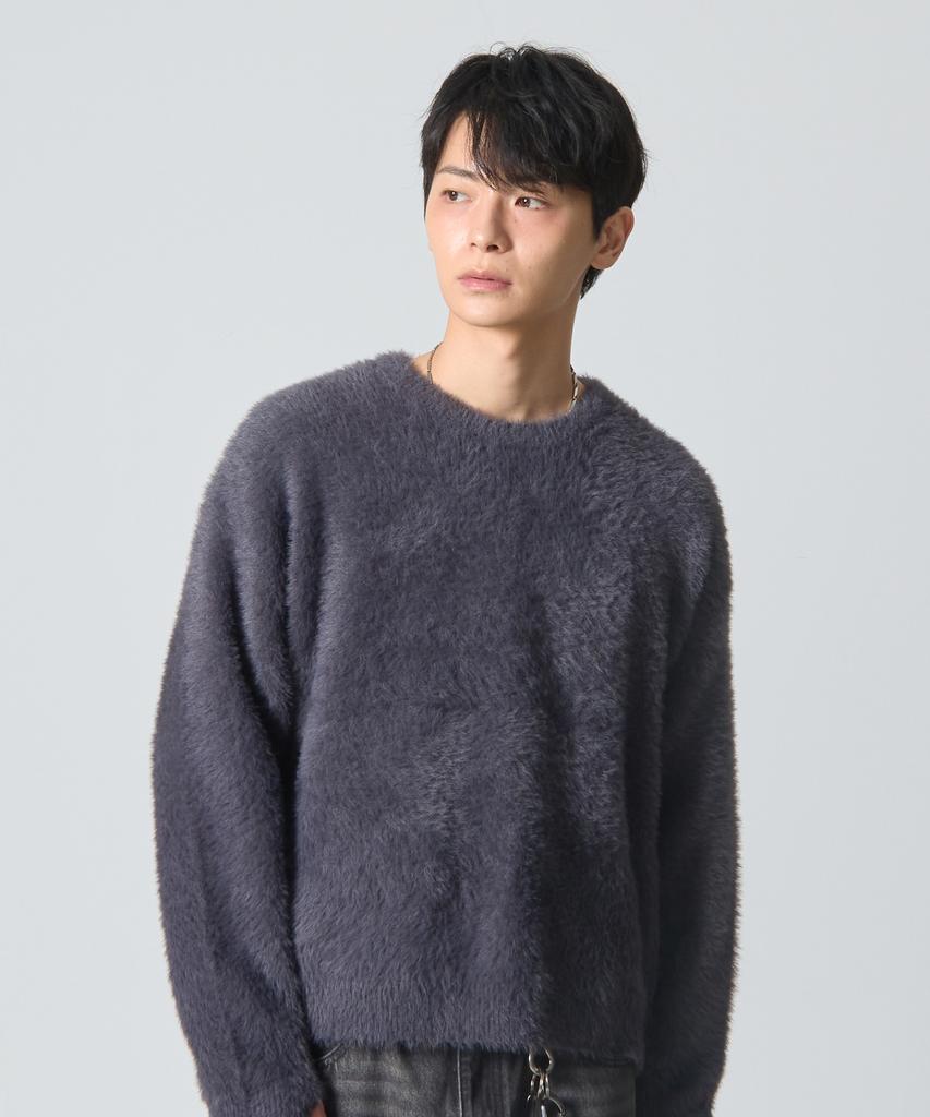 Dimiteulibeullaeg Essential Hairy Round Knit_Charcoal Gray