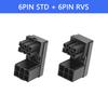 ATX 8Pin 6Pin Female to 8Pin 6Pin Male 180 Degree Angled Power Adapter for Desktop Graphics Video Card GPU
