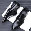 Wedding Shoes for Men Engraved Large Size Trendy Man Shoes Business Casual Men's Leather Shoes Large Size 47