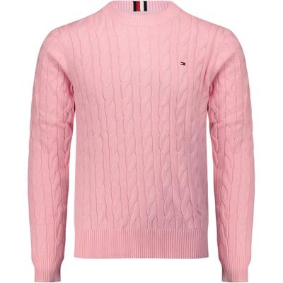 Suéter Masculino de Manga Longa com Gola Redonda em Tricô de Trança 78JB180-650